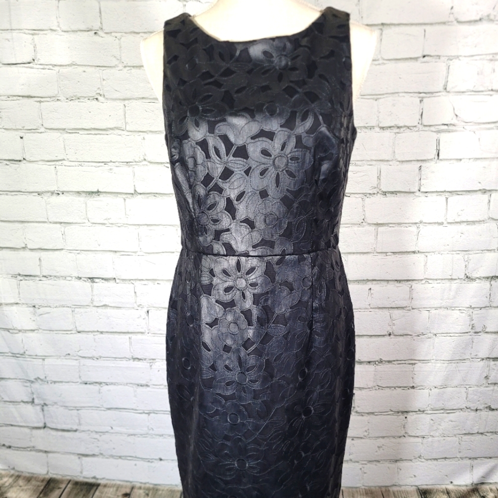 Calvin Klein Black Floral Dress
